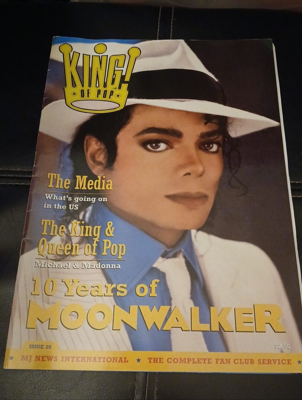 1998 King Of Pop Issue 20 Moonwalker with News International Vintage Fan News